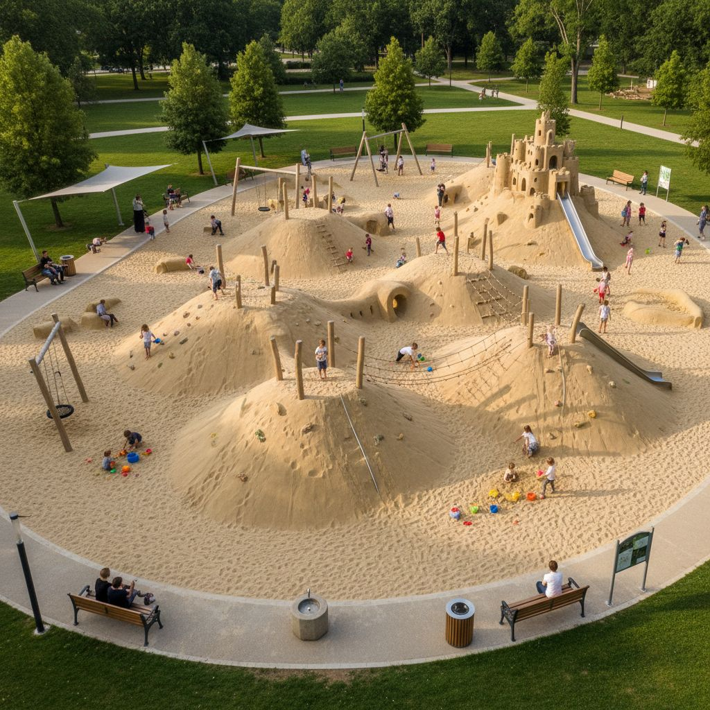 Песочный вопрос: как избежать разлета песка по благоустройству